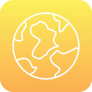 Toprak. Web simgesi vektör illüstrasyonu 