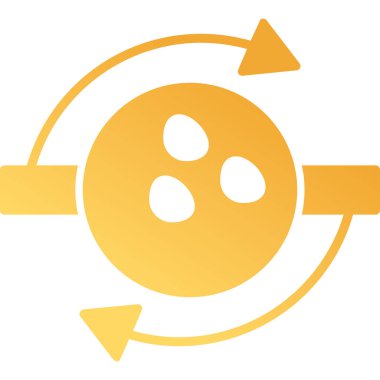 Top simgesinin vektör illüstrasyonu 