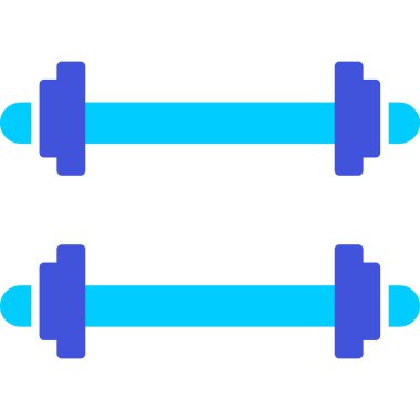 Ağırlıklandırılmış çubuk simgesi web basit illüstrasyon