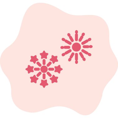 Vektör illüstrasyonu, simge Havai fişek ögesi 