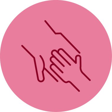 Tutma Eller simgesi, vektör illüstrasyonu 