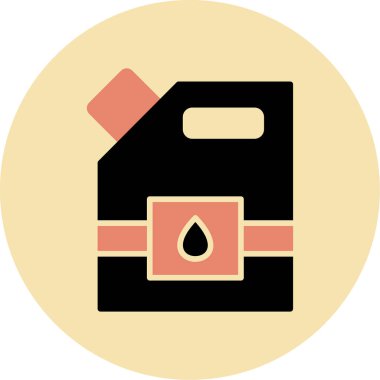 Yakıt. Web simgesi basit illüstrasyon