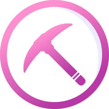 Kazma ağ simgesi, vektör illüstrasyonu                              