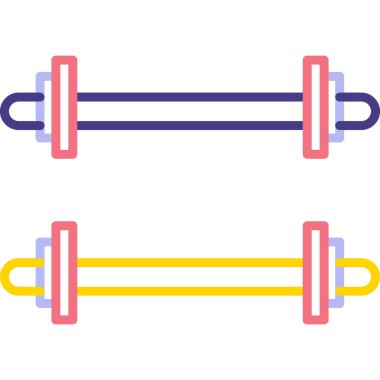 Ağırlıklandırılmış çubuk simgesi web basit illüstrasyon