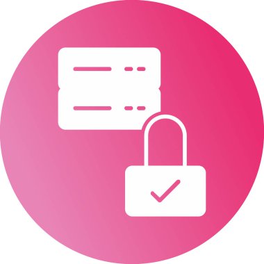 Güvenli simgenin vektör illüstrasyonu 