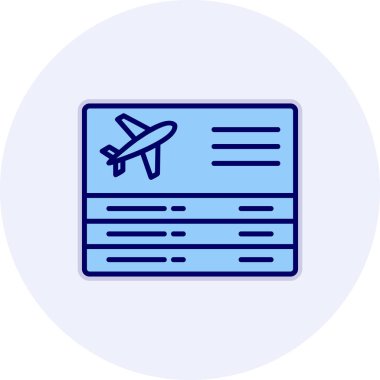 Seyahat ikonunun vektör illüstrasyonu. Ayrılışlar                   