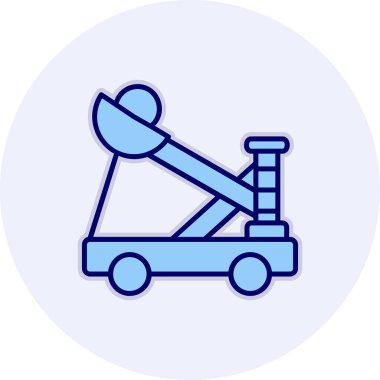 Mancınık. Web simgesi basit illüstrasyon              