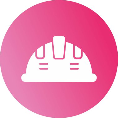 Kask simgesi vektör illüstrasyonu 