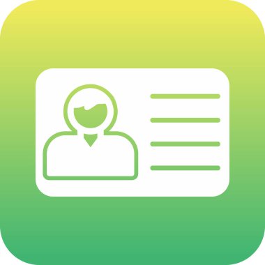 Ofis Kimliği Web simgesi, vektör illüstrasyonu