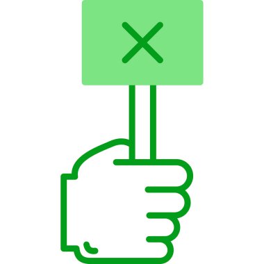 Yanlış simgenin vektör illüstrasyonu 