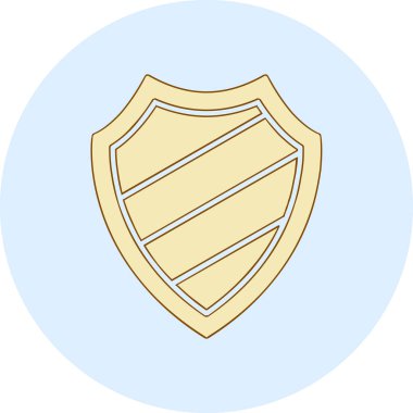 kalkan simgesi web basit illüstrasyon