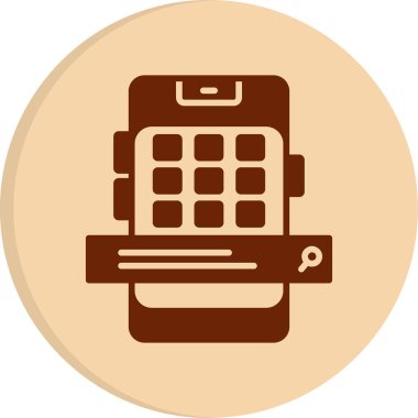 pos uçbirimi ve arama çubuğu vektör simgesi 