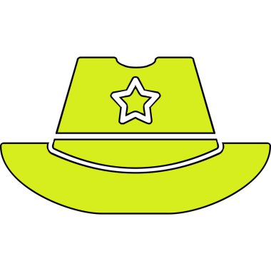 Şapka kutsal kişilerin resmi, basit vektör çizim 