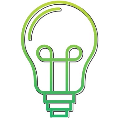 Ampul. Web simgesi basit illüstrasyon 