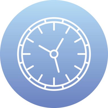 Saat simgesi, vektör illüstrasyonu basit tasarım