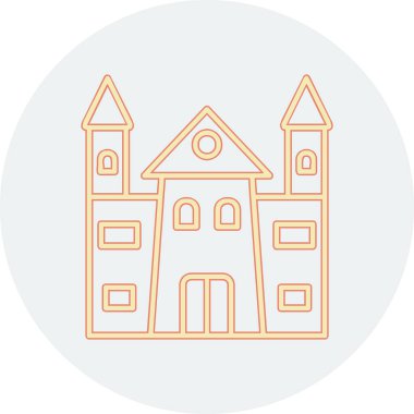 Castle vektör resimleme tasarımı