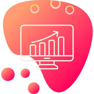 Veri analizi. Web simgesi basit illüstrasyon                  