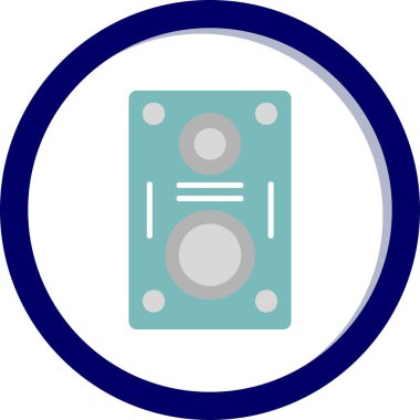 hoparlör basit vektör illüstrasyonu