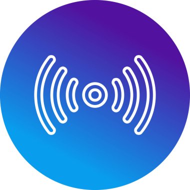 Kablosuz. Web simgesi basit illüstrasyon 