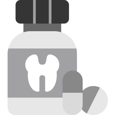 Medicament web simgesi vektör illüstrasyonu