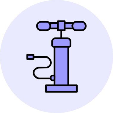 Hava pompası. Web simgesi basit illüstrasyon         