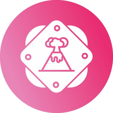 Volkan. Web simgesi basit tasarım                       