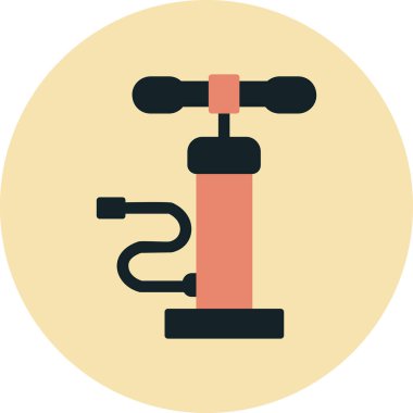 Hava pompası. Web simgesi basit illüstrasyon         