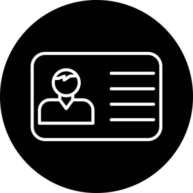 Ofis Kimliği Web simgesi, vektör illüstrasyonu