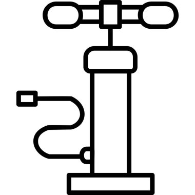Hava pompası. Web simgesi basit illüstrasyon         