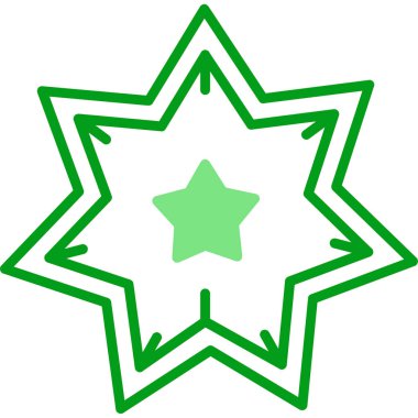 yıldız web simgesi basit illüstrasyon 