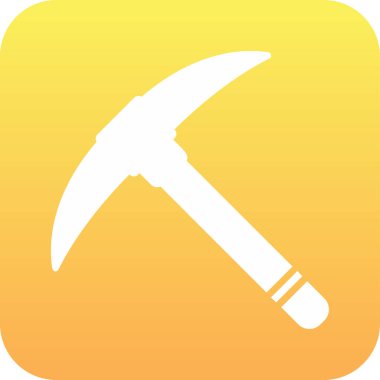 Kazma ağ simgesi, vektör illüstrasyonu                              