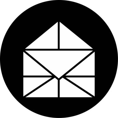 zarf web simgesi, vektör illüstrasyonu