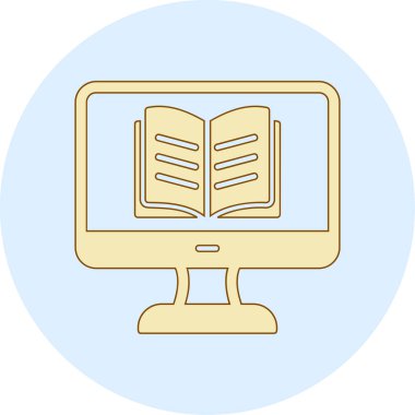 Özel ders. Web simgesi basit illüstrasyon