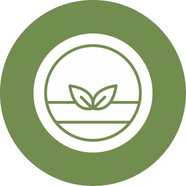 Vegan logosu, vektör çizimi basit tasarım