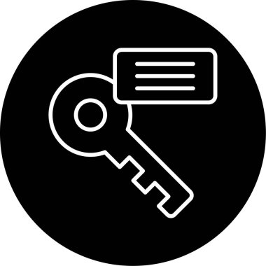 Anahtar kelime web simgesi. vektör illüstrasyonu