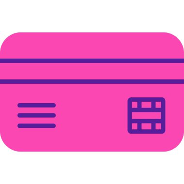 Kredi Kartı. Web simgesi basit illüstrasyon 