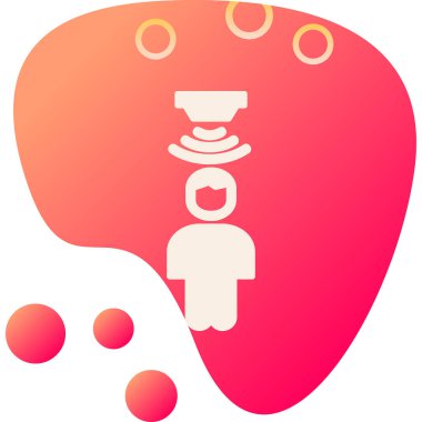 Hareket Sensörü simgesi, vektör illüstrasyonu basit tasarım