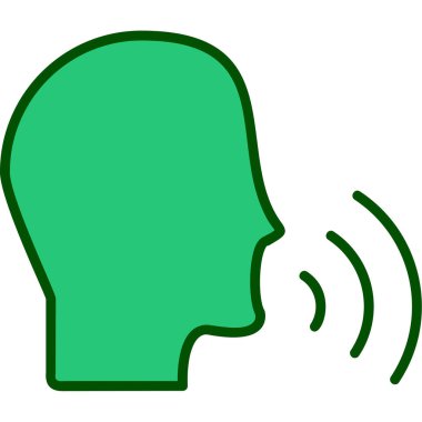 Konuşan Web simgesi vektör illüstrasyonu