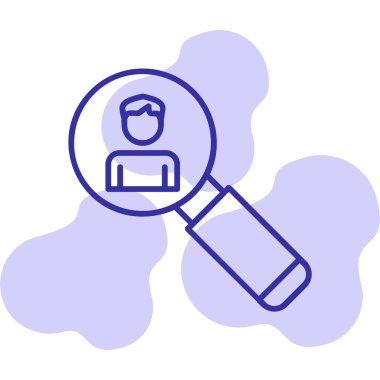 Asker Adayı Web simgesi vektör illüstrasyonu