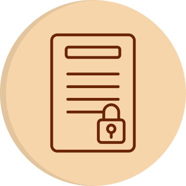 belge web simgesi basit resimleme 