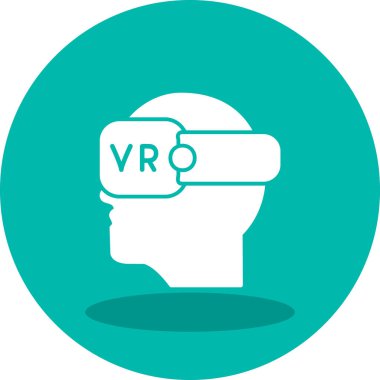 virtual reality glasses vector icon design