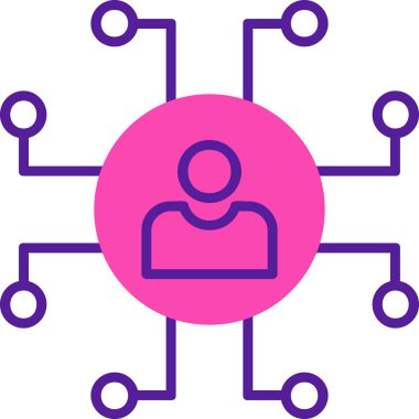 ağ bağlantısı simgesi ana hat biçiminde 