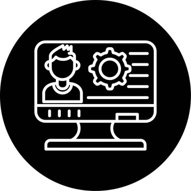 Web simgesi basit illüstrasyon ayarlanıyor