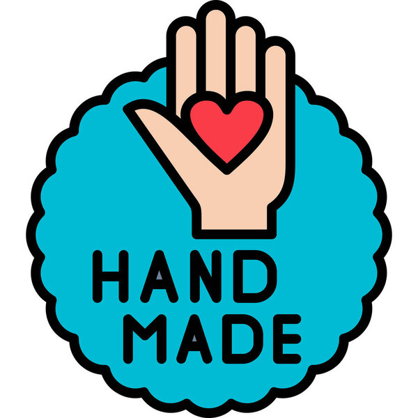 знак ручной работы, простая иллюстрация