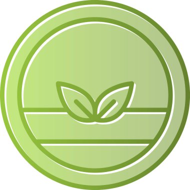 Vegan logosu, vektör çizimi basit tasarım