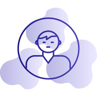 user icon, vector illustration simple design