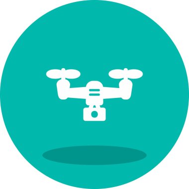 5g Drone simgesi, vektör illüstrasyonu, basit tasarım