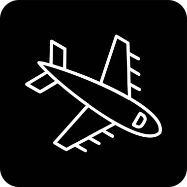  Uçak. Web simgesi basit illüstrasyon