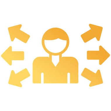 Çoklu görev ağ simgesi, vektör illüstrasyonu 