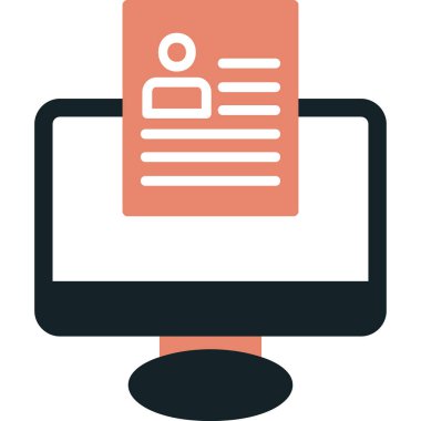 Çevrimiçi Web simgesi, vektör illüstrasyonu